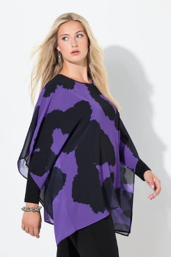 Plus size veliki brojevi Tunika 3/4 rukava šireg kroja za punije