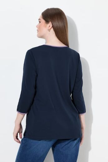 Plus size veliki brojevi Majica 3/4 rukava V ovratnika za punije