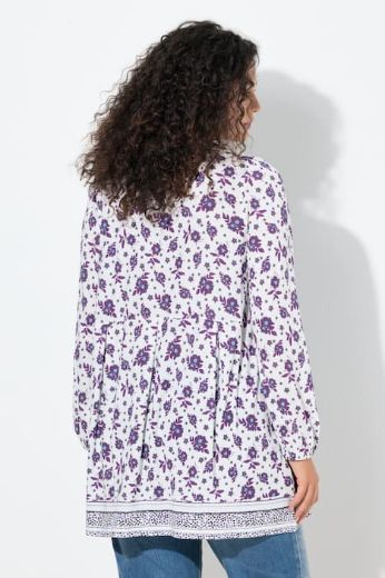 Plus size veliki brojevi Tunika dugih rukava A kroja za punije