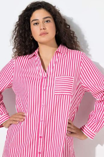 Plus size veliki brojevi Košulja dugih rukava dužeg kroja za punije