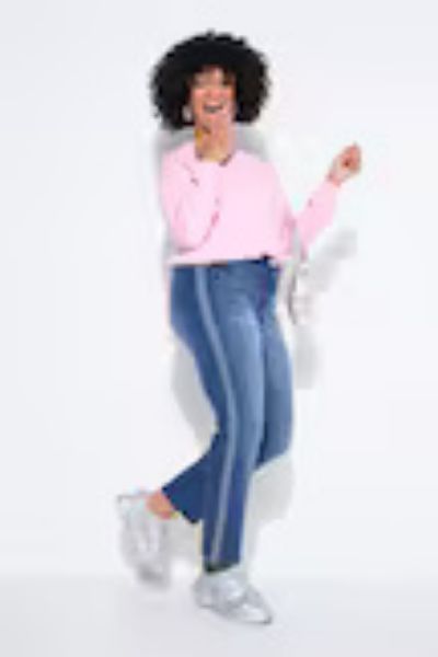 Veliki brojevi Traperice uskih nogavica moda za punije