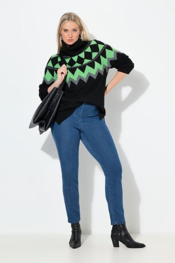 Plus size veliki brojevi Hlače traper s pet džepova za punije