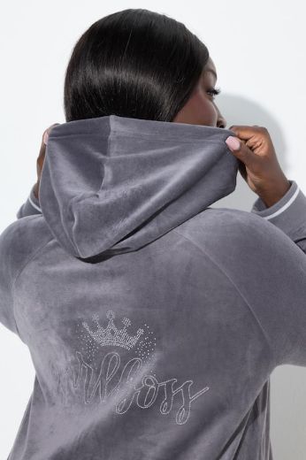 Plus size veliki brojevi Majica dugih rukava s kapuljačom za punije