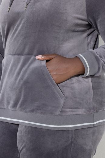 Plus size veliki brojevi Majica dugih rukava s kapuljačom za punije