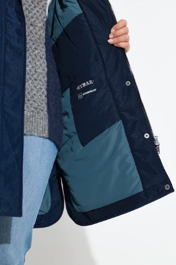 Plus size veliki brojevi Parka vodoodbojna s kapuljačom za punije