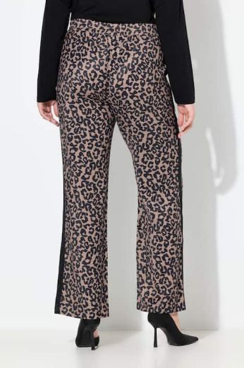 Plus size veliki brojevi Hlače širokih nogavica s leopard uzorkom za punije