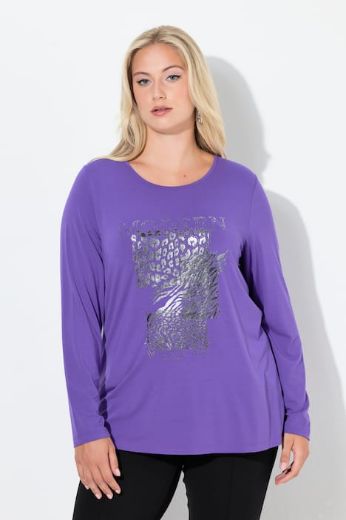 Plus size veliki brojevi Majica dugih rukava okruglog ovratnika za punije