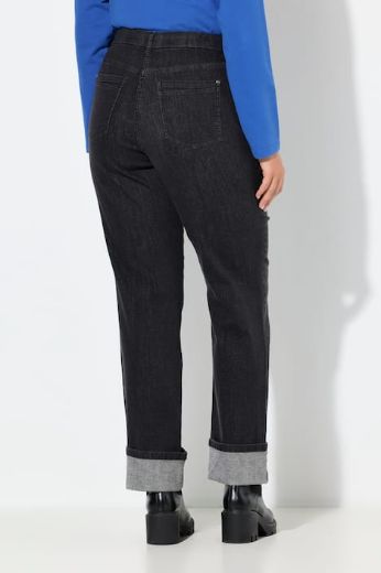 Plus size veliki brojevi Traperice širokih ravnih nogavica za punije