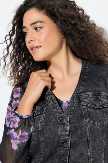 Plus size veliki brojevi Prsluk od trapera za punije