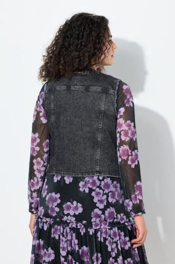 Plus size veliki brojevi Prsluk od trapera za punije