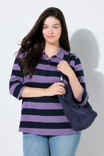 Plus size veliki brojevi Majica Polo 3/4 rukava za punije