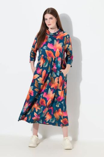 Plus size veliki brojevi Haljina maxi 3/4 rukava za punije