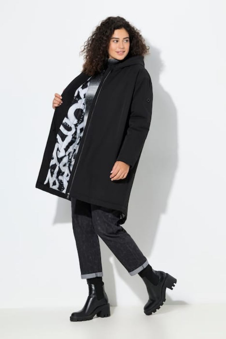 Plus size veliki brojevi Parka vodoodbojna s kapuljačom za punije