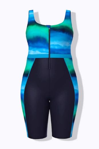 Plus size veliki brojevi Kupaći kostim s dugih nogavica za punije