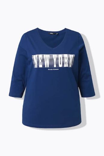 Plus size veliki brojevi Majica 3/4 rukava V ovratnika za punije