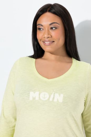 Plus size veliki brojevi Majica 3/4 rukava V ovratnika za punije