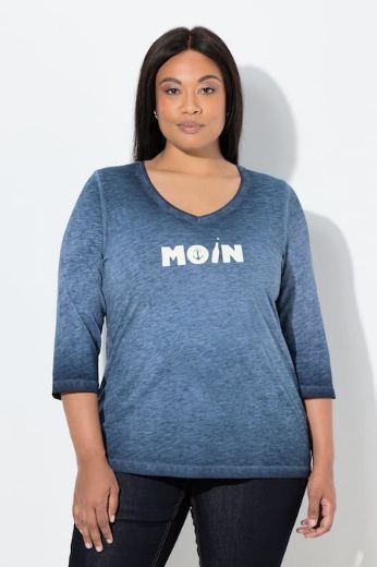 Plus size veliki brojevi Majica 3/4 rukava V ovratnika za punije