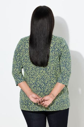 Plus size veliki brojevi Majica 3/4 rukava A kroja za punije