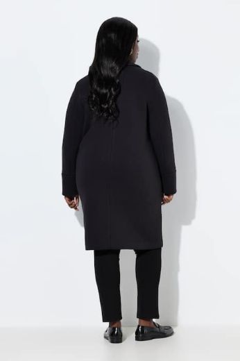 Plus size veliki brojevi Kaput na kopčanje dužeg kroja za punije