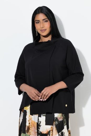 Plus size veliki brojevi Majica 3/4 rukava A kroja za punije