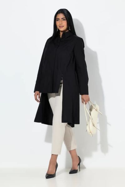 Veliki brojevi Bluza dugih rukava asimetričnog kroja moda za punije