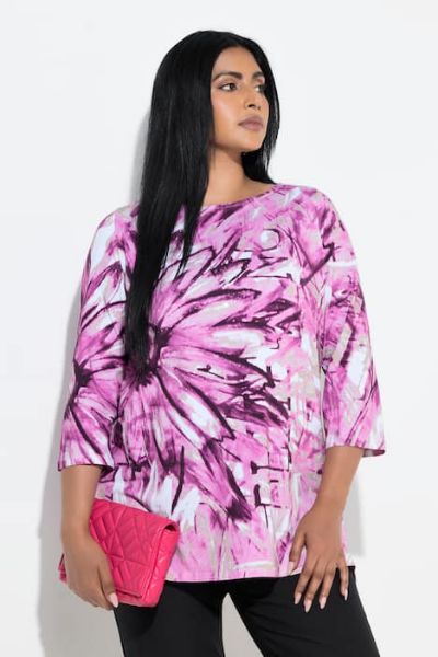 Veliki brojevi Majica 3/4 rukava A kroja moda za punije