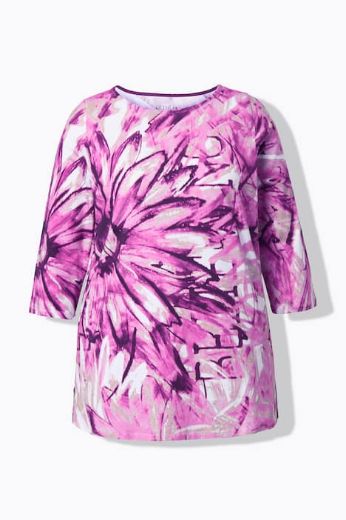 Plus size veliki brojevi Majica 3/4 rukava A kroja za punije