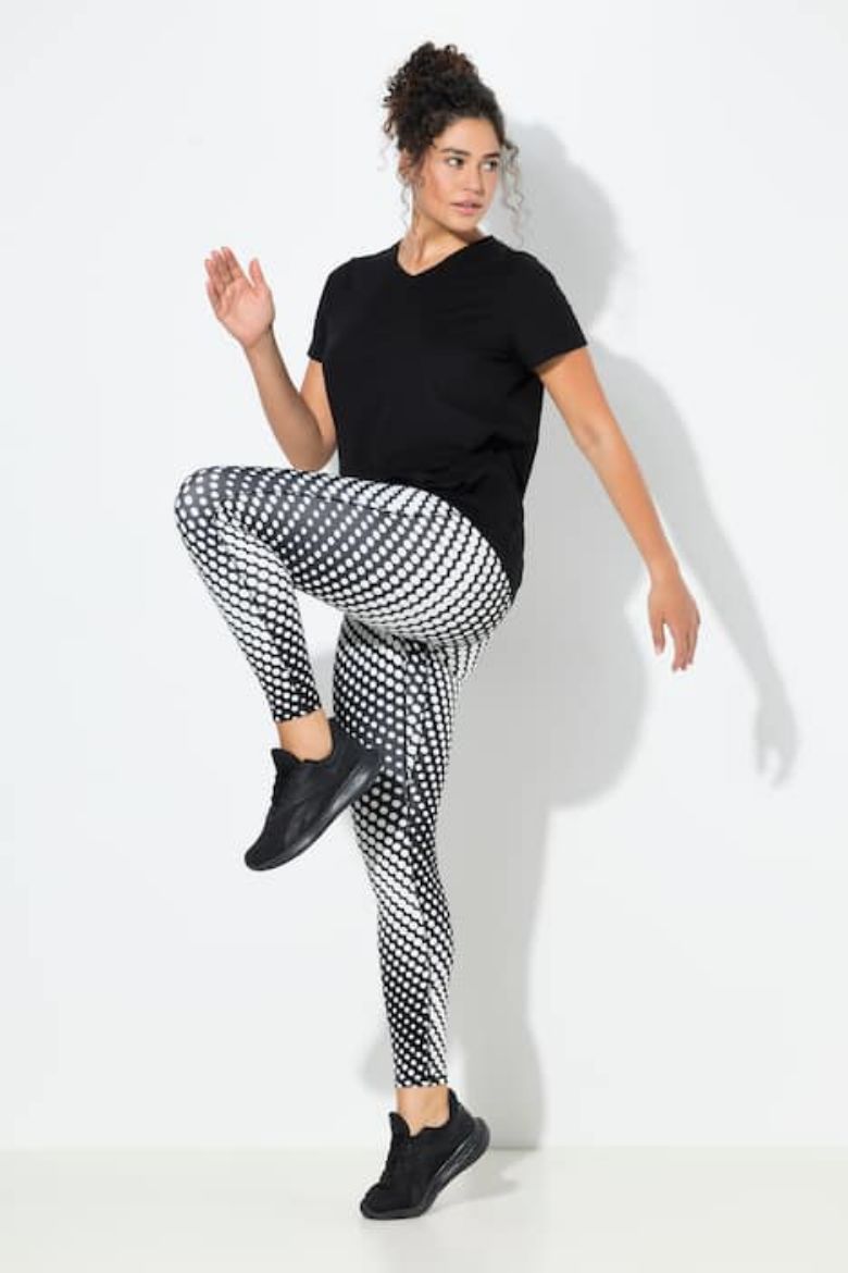 Plus size veliki brojevi Tajice sportske visokog struka za punije