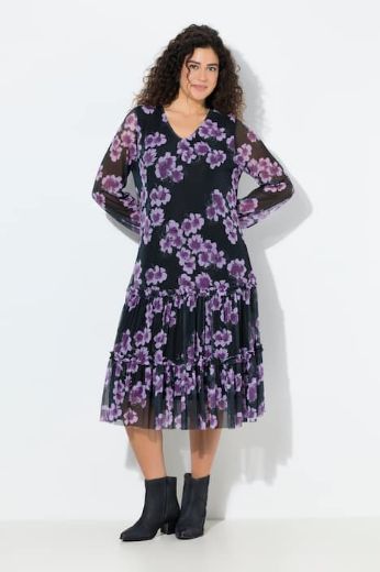 Plus size veliki brojevi Haljina cvjetni motiv za punije
