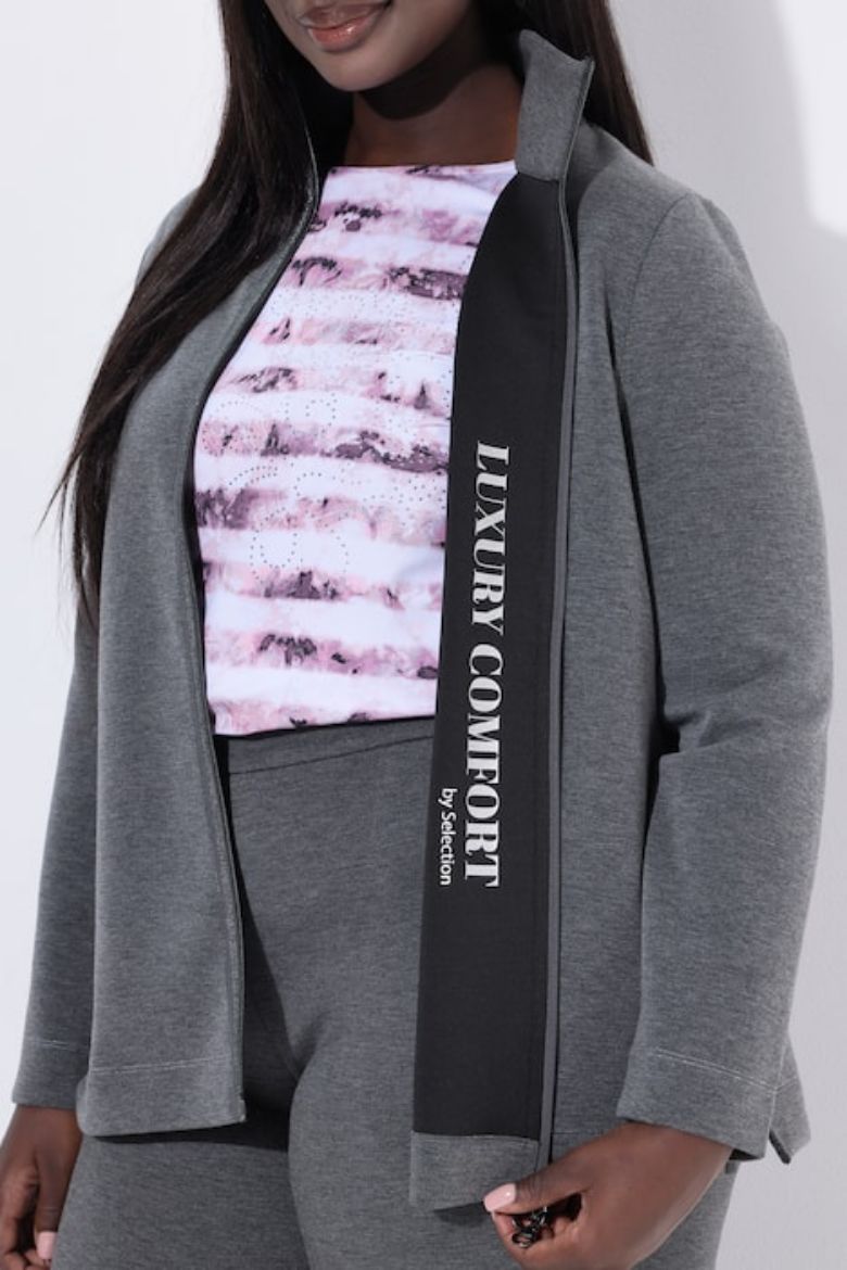 Plus size veliki brojevi Majica dugih rukava s patentnim zatvaračem za punije