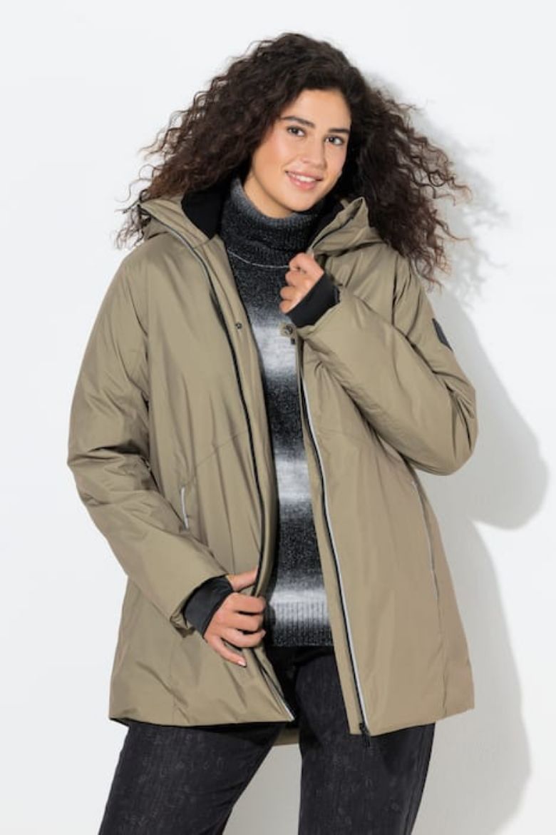 Plus size veliki brojevi Jakna vodootporna s kapuljačom za punije