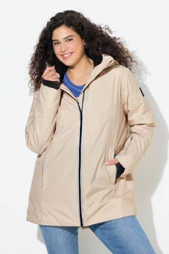 Plus size veliki brojevi Jakna vodootporna s kapuljačom za punije