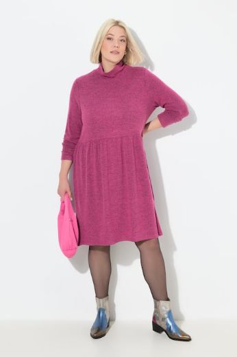 Plus size veliki brojevi Haljina dugih rukava A kroja za punije