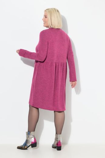 Plus size veliki brojevi Haljina dugih rukava A kroja za punije