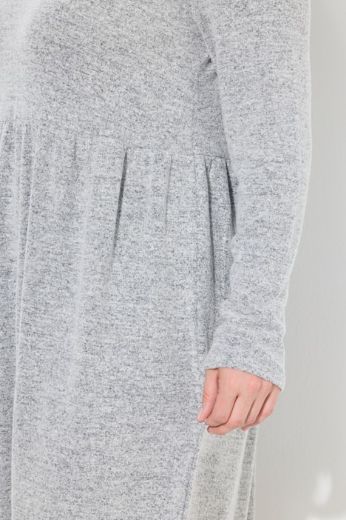 Plus size veliki brojevi Haljina dugih rukava A kroja za punije