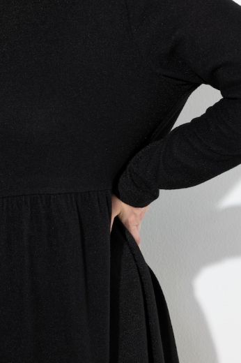 Plus size veliki brojevi Haljina dugih rukava A kroja za punije