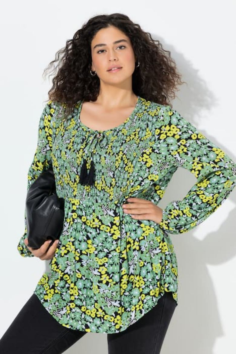 Plus size veliki brojevi Bluza dugih rukava A kroja za punije