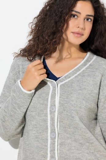 Plus size veliki brojevi Kardigan na kopčanje za punije