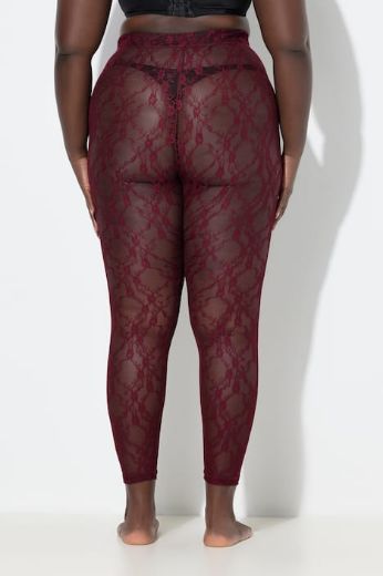 Plus size veliki brojevi Tajice od prozirne čipke za punije