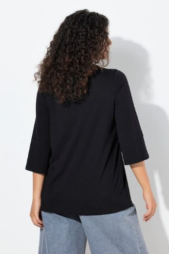 Plus size veliki brojevi Majica 3/4 rukava A kroja za punije