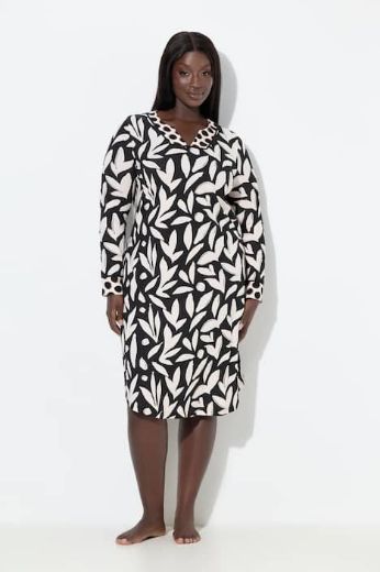 Plus size veliki brojevi Spavaćica dugih rukava za punije
