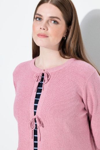 Plus size veliki brojevi Kardigan s ukrasnim kopčanjem na vezice za punije