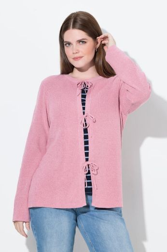 Plus size veliki brojevi Kardigan s ukrasnim kopčanjem na vezice za punije