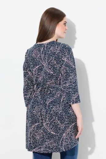 Plus size veliki brojevi Majica 3/4 rukava dužeg A kroja za punije