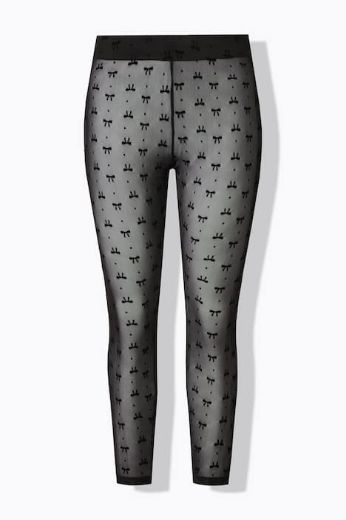 Plus size veliki brojevi Tajice od prozirne mreže za punije