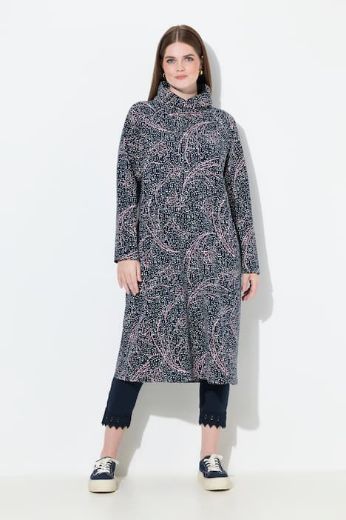 Plus size veliki brojevi Haljina midi dugih rukava za punije