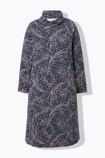 Plus size veliki brojevi Haljina midi dugih rukava za punije