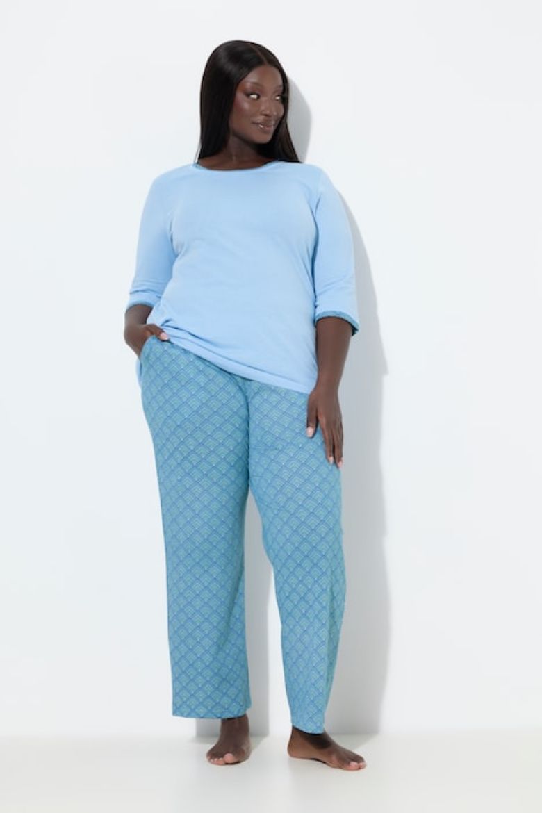 Plus size veliki brojevi Pidžama 3/4 rukava i dugih nogavica za punije