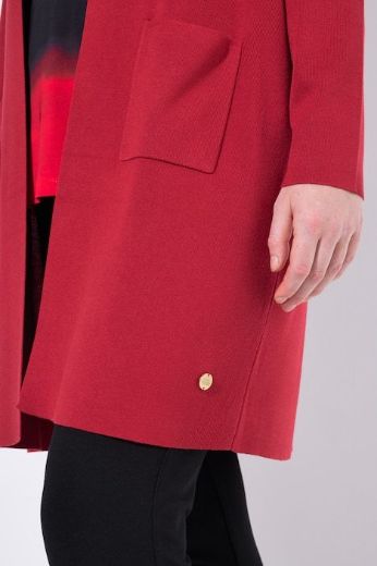 Plus size veliki brojevi Kardigan dugi model s džepovima za punije