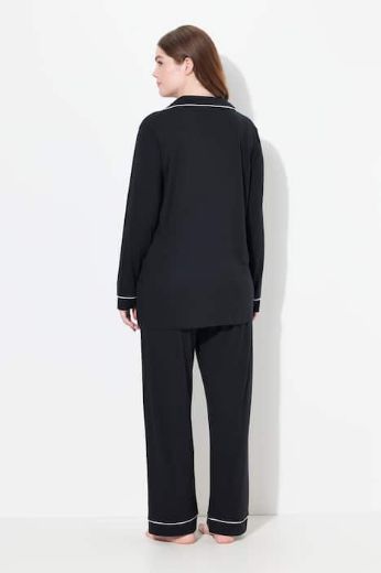 Plus size veliki brojevi Pidžama V ovratnika dugih rukava za punije